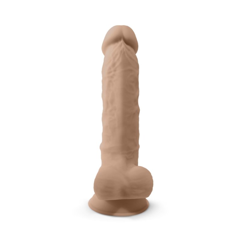 Фалоімітатор SilexD Vetus Flesh (MODEL 1 size 8in), двошаровий, силікон + Silexpan, діаметр 4,2см