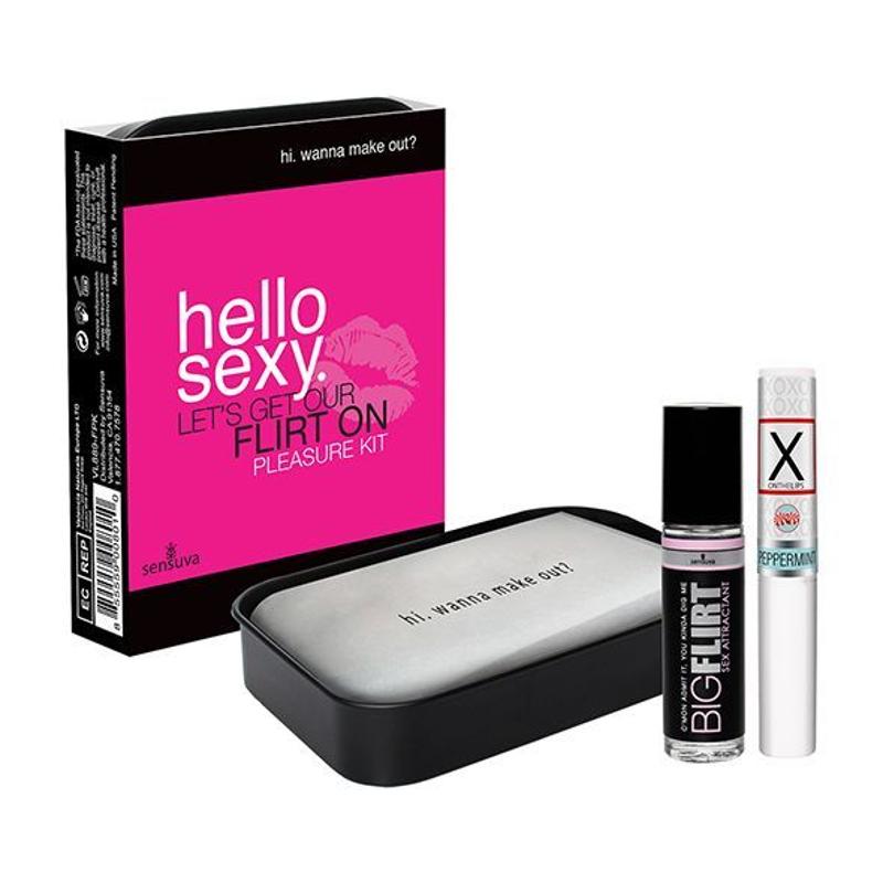 Подарунковий набір для флірту Sensuva Hello Sexy (стимулювальний бальзам для губ та феромони) - зображення 1