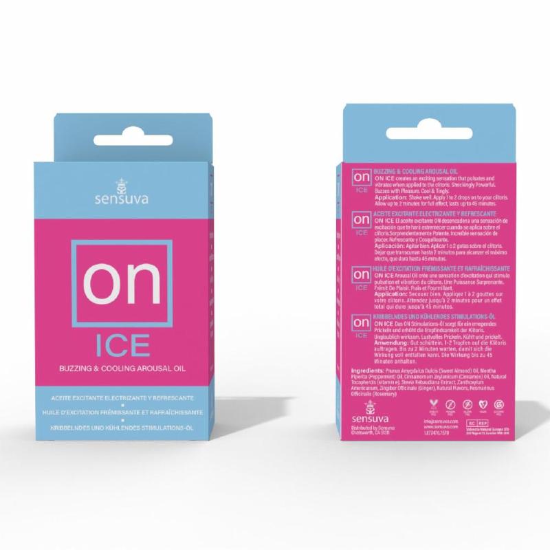 Збуджувальні краплі для клітора Sensuva – ON Arousal Oil for Her Ice (5 мл) охолоджувальні, до 30 хвилин