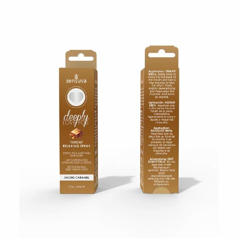 Спрей для мінету Sensuva Deeply Love You Salted Caramel (29 мл), для глибокого мінету