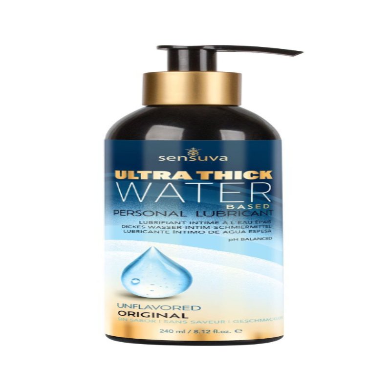 Густа змазка Sensuva Ultra-Thick Water-Based (240 мл) на водній основі, без гліцерину та парабенів - зображення 1