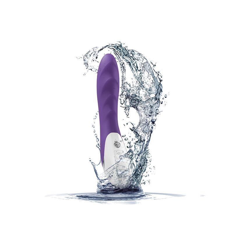 Потужний вібратор Mystim Sassy Simon Purple з двома моторами і стимулюючим рельєфом