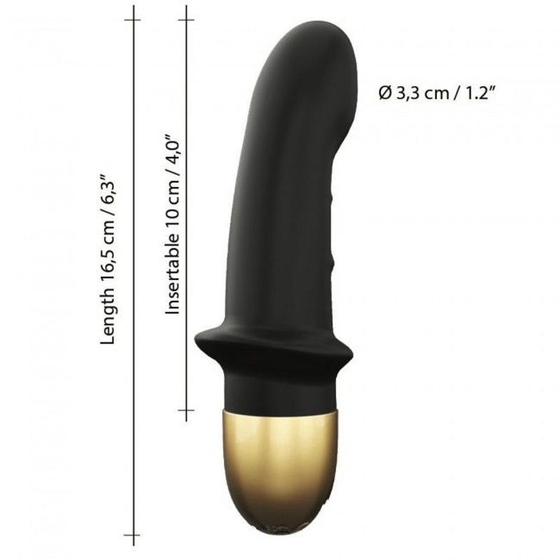 Вібратор Dorcel Mini Lover Black 2.0 перезаряджуваний, для точки G і масажу простати