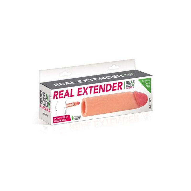 Насадка на член Real Body — Real Extender HARDY з відкритою головкою