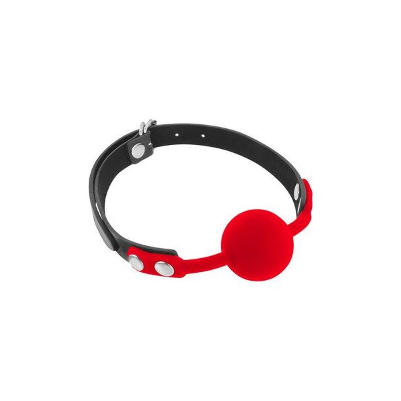 Класичний кляп з силіконовою кулькою Fetish Tentation Silicone Gag Ball - зображення 1