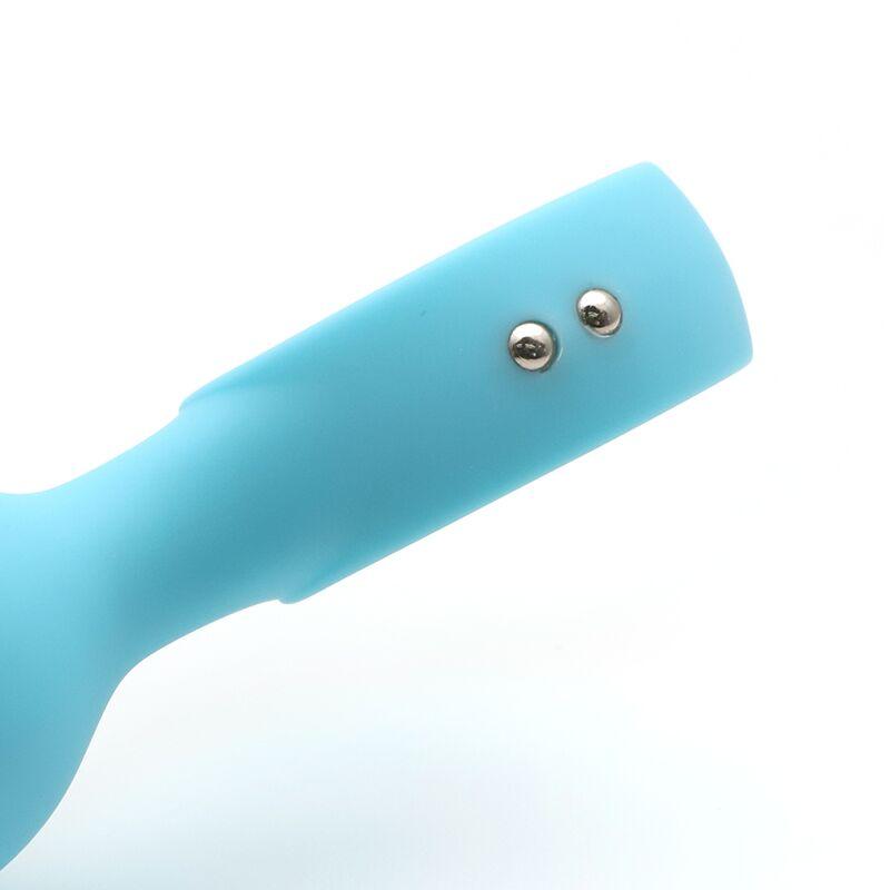 Анальна вібропробка KISTOY Orville Blue, діаметр 3 см