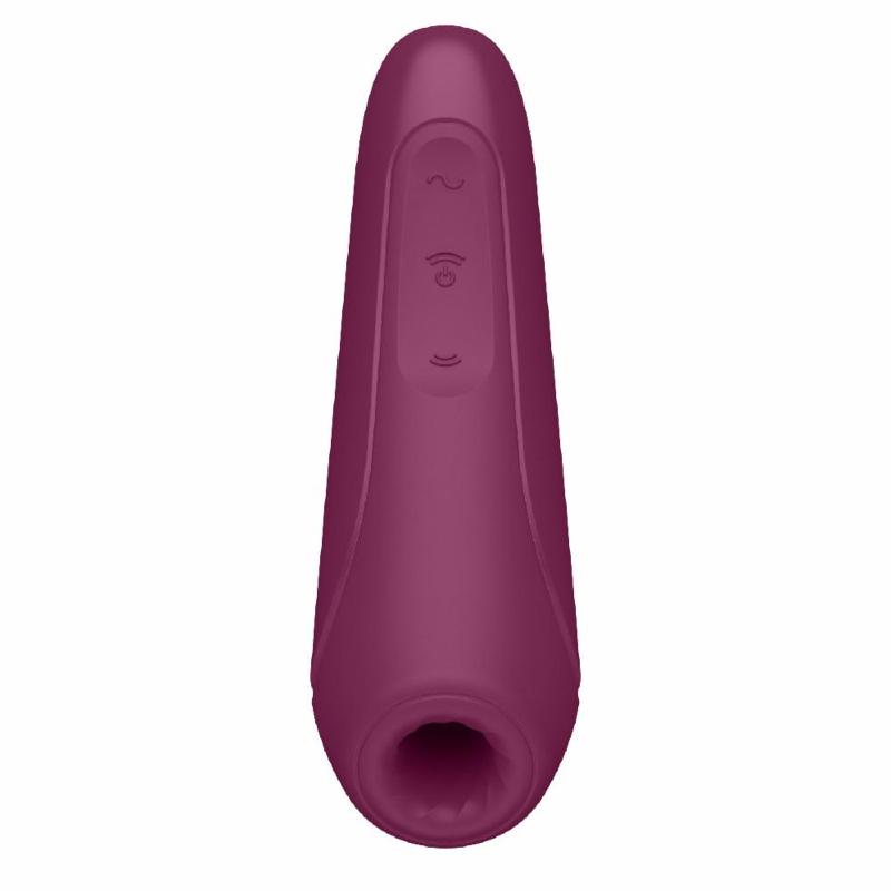 Вакуумний кліторальний стимулятор Satisfyer Curvy 1+ Rose Red з керуванням через інтернет