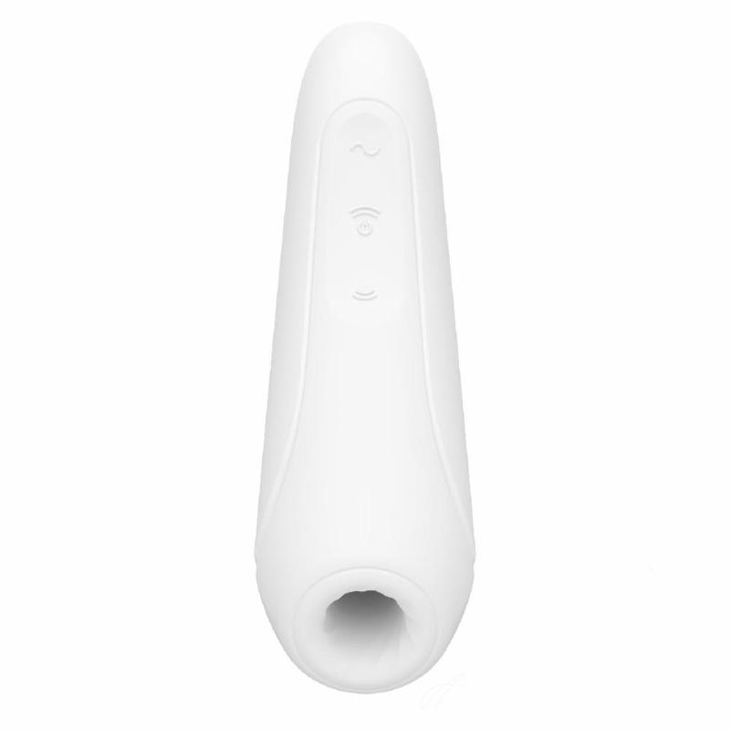 Вакуумний кліторальний стимулятор Satisfyer Curvy 1+ White з керуванням через інтернет