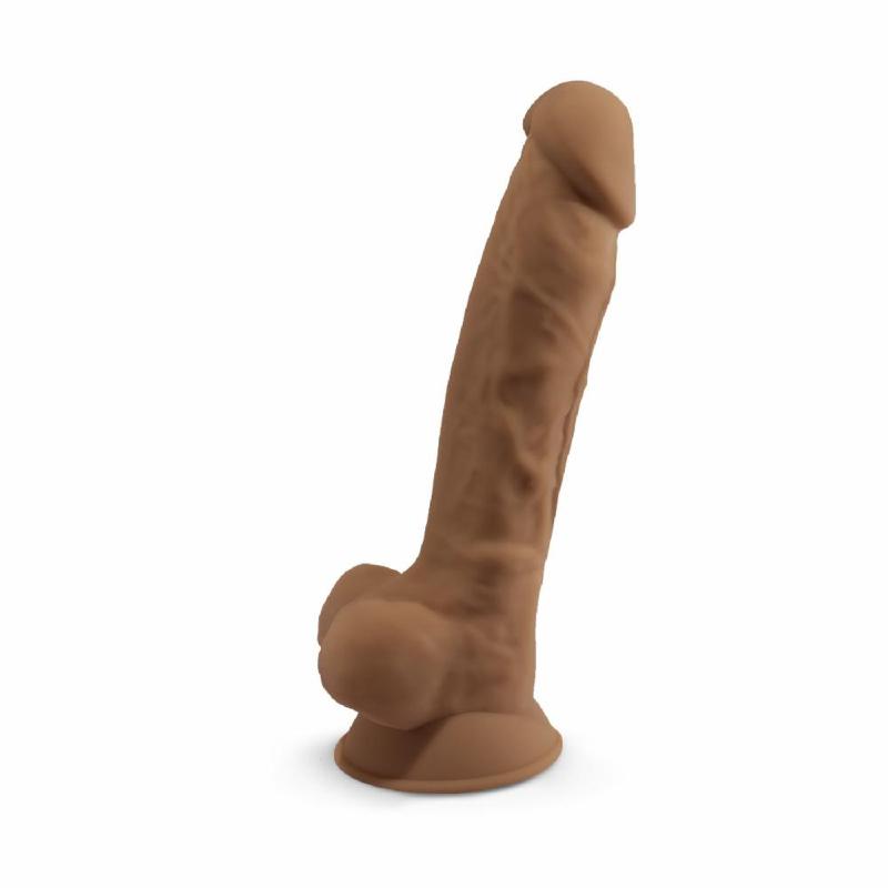 Фалоімітатор SilexD Johnny Caramel (MODEL 1 size 7in), двошаровий, силікон + Silexpan, діаметр 3,8см