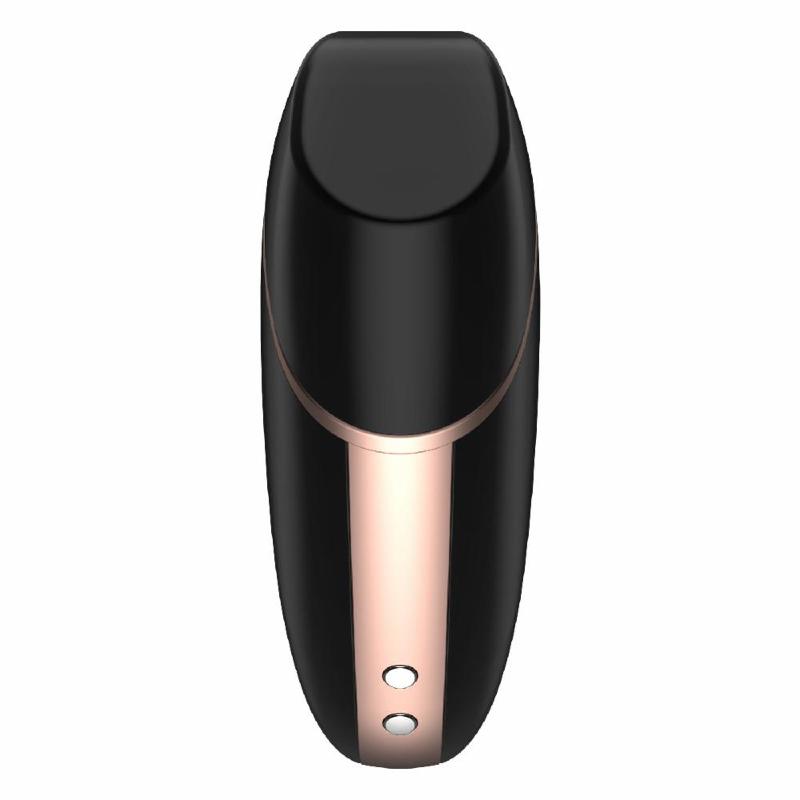 Вакуумний кліторальний стимулятор Satisfyer Love Triangle Black з керуванням через інтернет