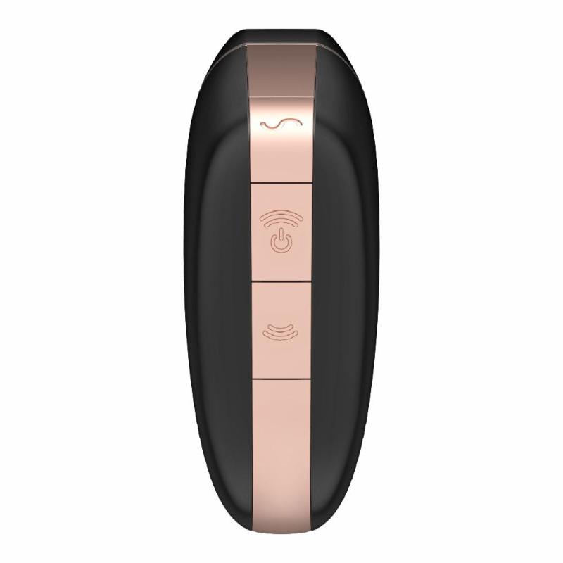 Вакуумний кліторальний стимулятор Satisfyer Love Triangle Black з керуванням через інтернет