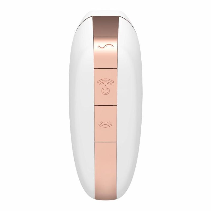 Вакуумний кліторальний стимулятор Satisfyer Love Triangle White з керуванням через інтернет