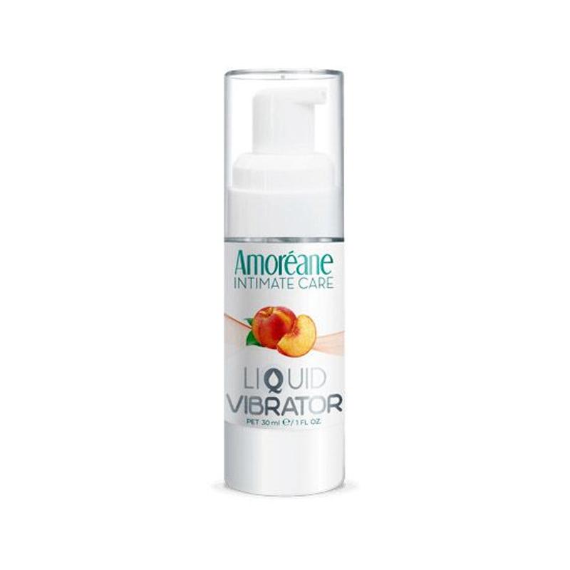 Лубрикант з ефектом вібрації Amoreane Med Liquid Vibrator Peach (30 мл) - зображення 1