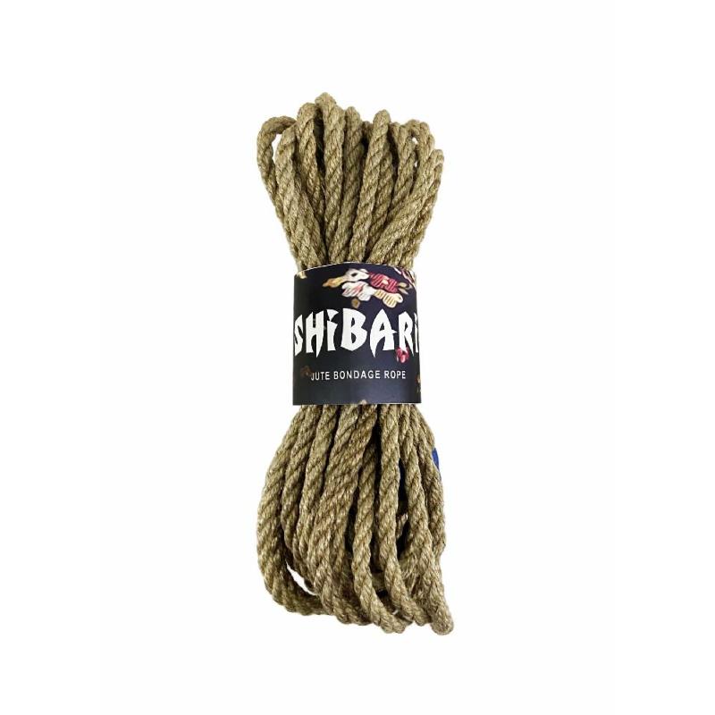Джутова мотузка для шібарі Feral Feelings Shibari Rope, 8 м сіра - зображення 1