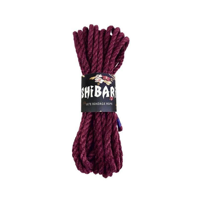 Джутова мотузка для шібарі Feral Feelings Shibari Rope, 8 м фіолетова - зображення 1