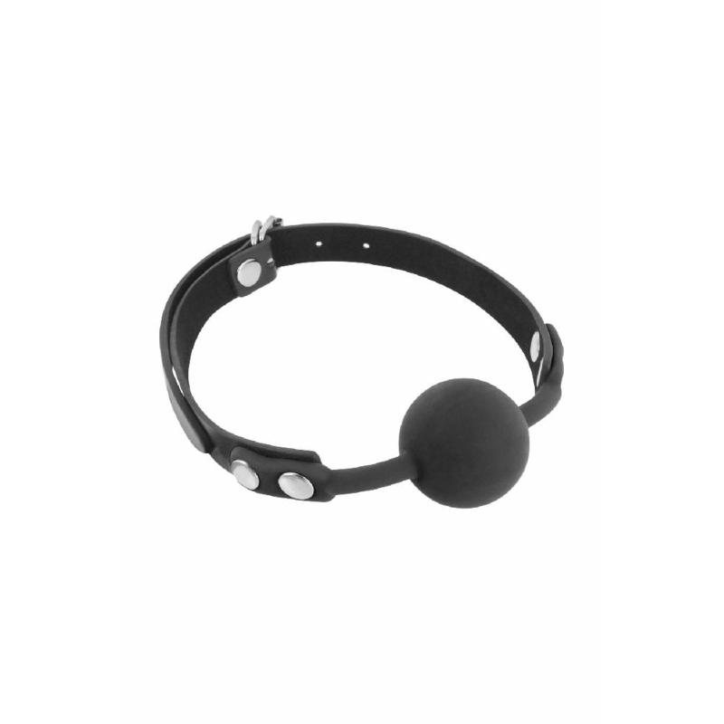 Класичний кляп з силіконовою кулькою Fetish Tentation Silicone Gag Ball - зображення 1