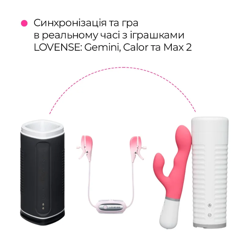 Смарт вібратор-кролик Lovense Nora з обертовим стовбуром