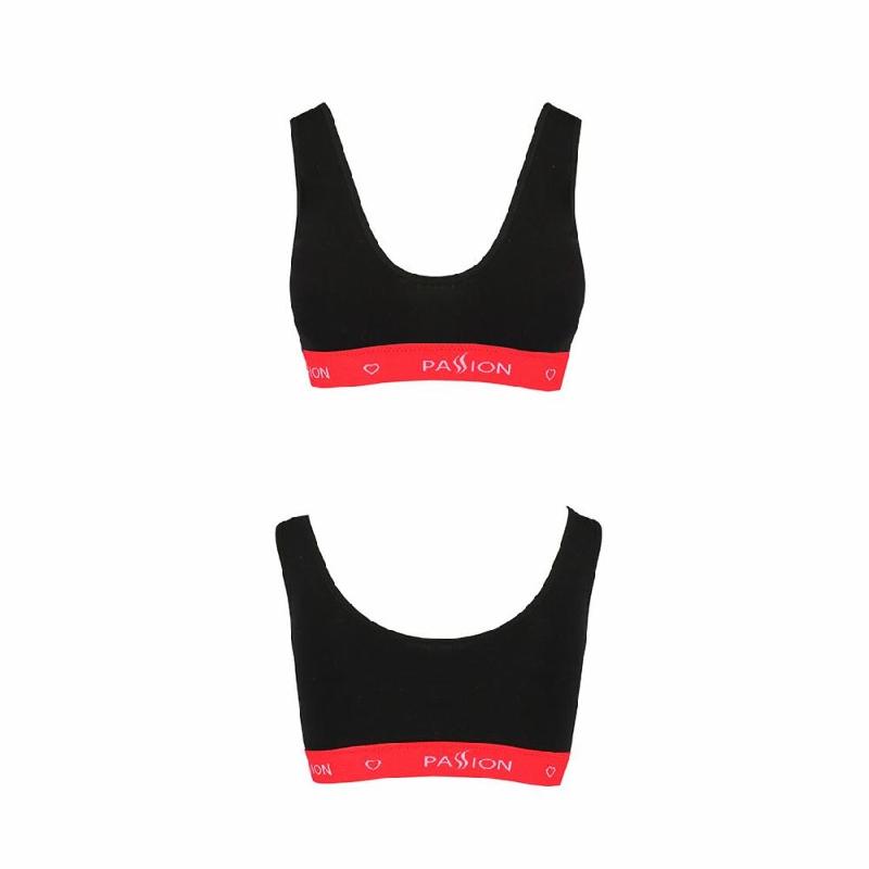 Спортивний топ на широких бретелях Passion PS003 TOP L, black