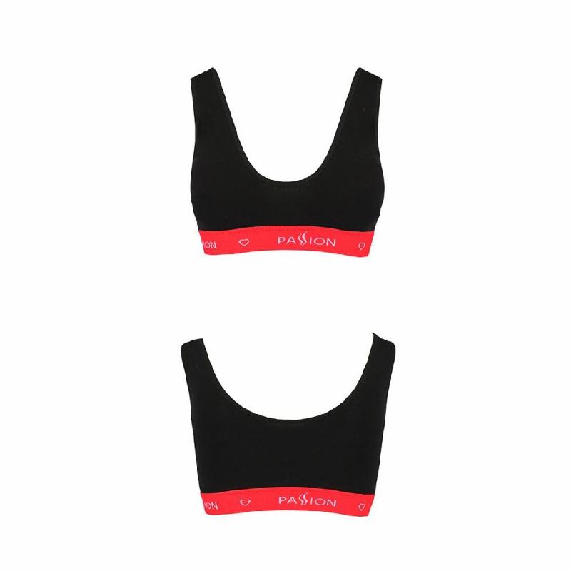 Спортивний топ на широких бретелях Passion PS003 TOP M, black