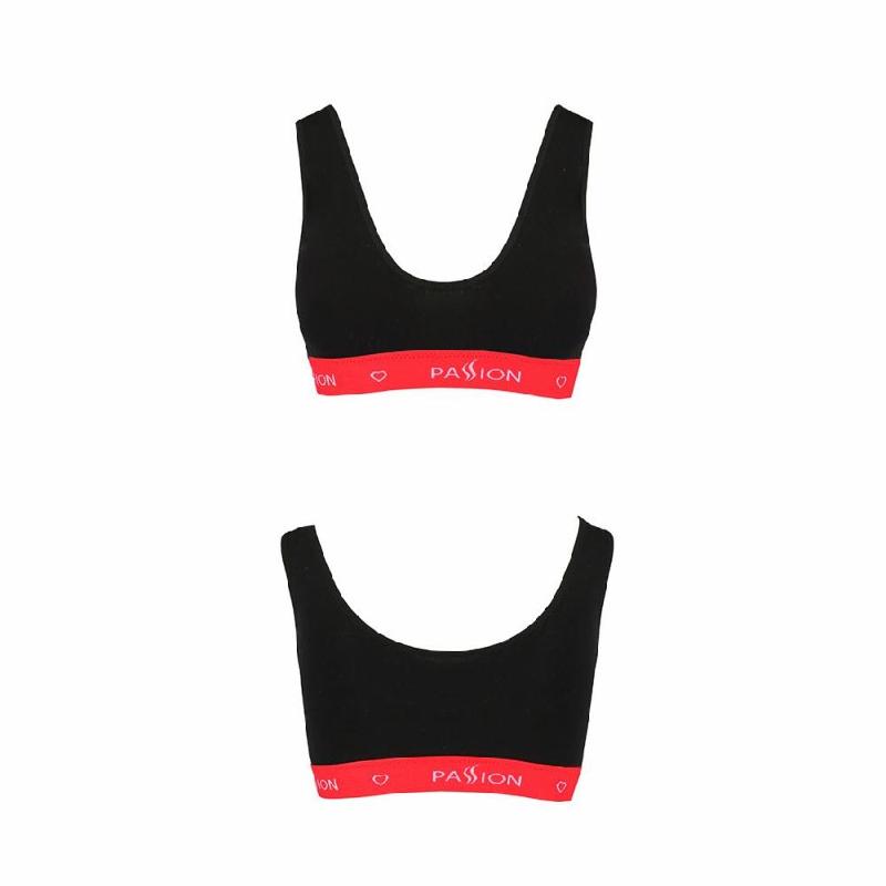 Спортивний топ на широких бретелях Passion PS003 TOP S, black