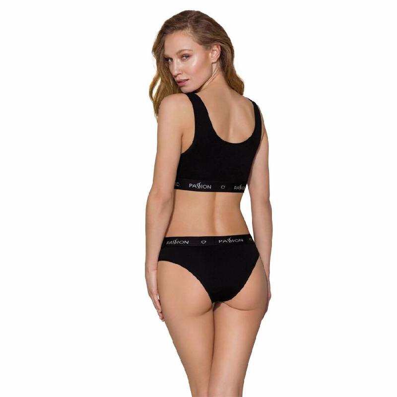Спортивний топ з широкою гумкою Passion PS004 TOP S, black