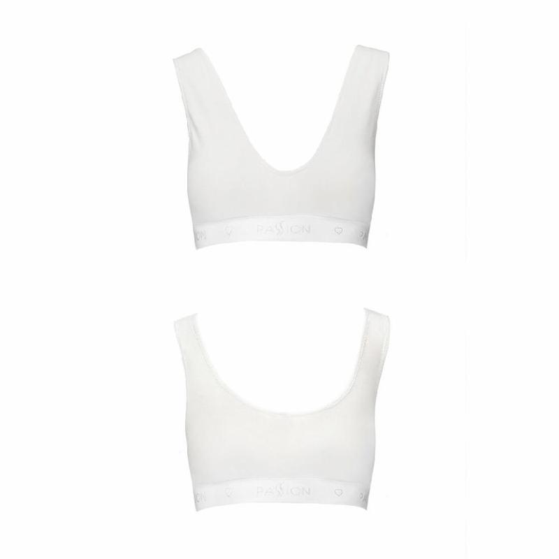 Спортивний топ з еластичної бавовни Passion PS005 TOP XL, white