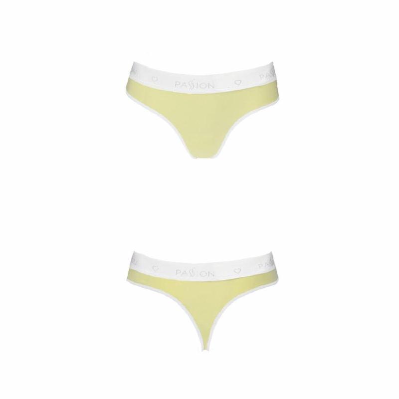 Спортивні трусики-стрінги Passion PS007 PANTIES L, yellow