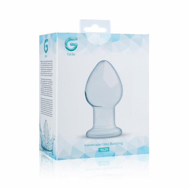 Скляна анальна пробка Gildo Glass Buttplug No. 26