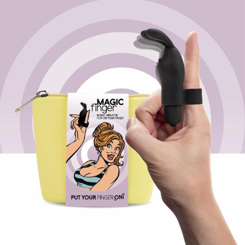 Вібратор на палець FeelzToys Magic Finger Vibrator Black - зображення 1