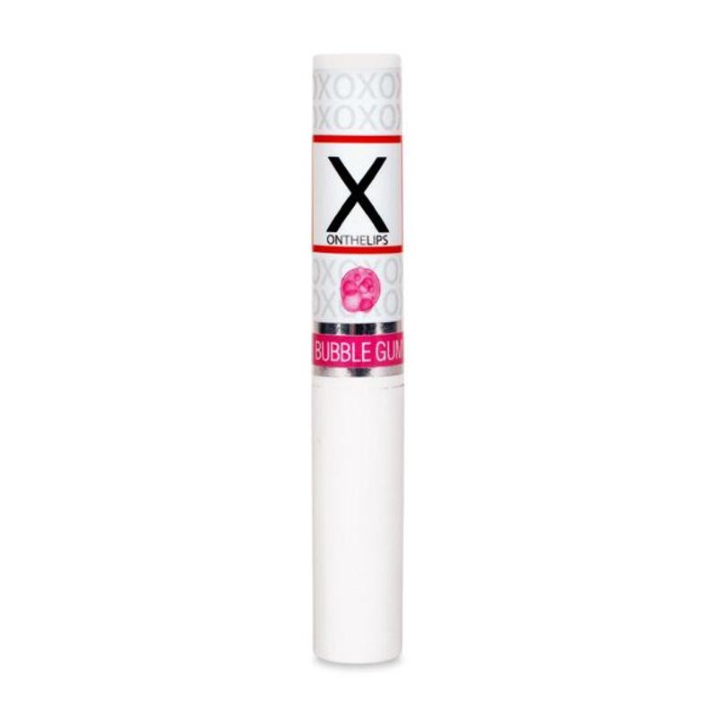 Стимулювальний бальзам для губ унісекс Sensuva – X on the Lips Bubble Gum з феромонами, жуйка
