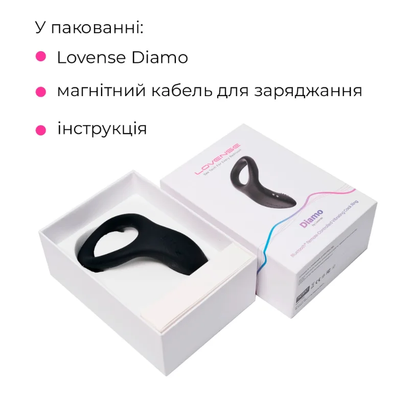 Смарт кільце-насадка на член Lovense Diamo Cock Ring