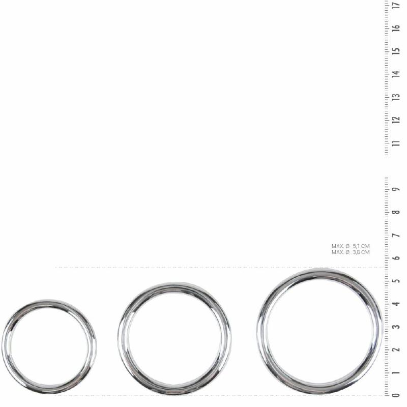 Набір ерекційних кілець Sinner Gear Unbendable – Cock/Ball Ring & Glans Ring Set