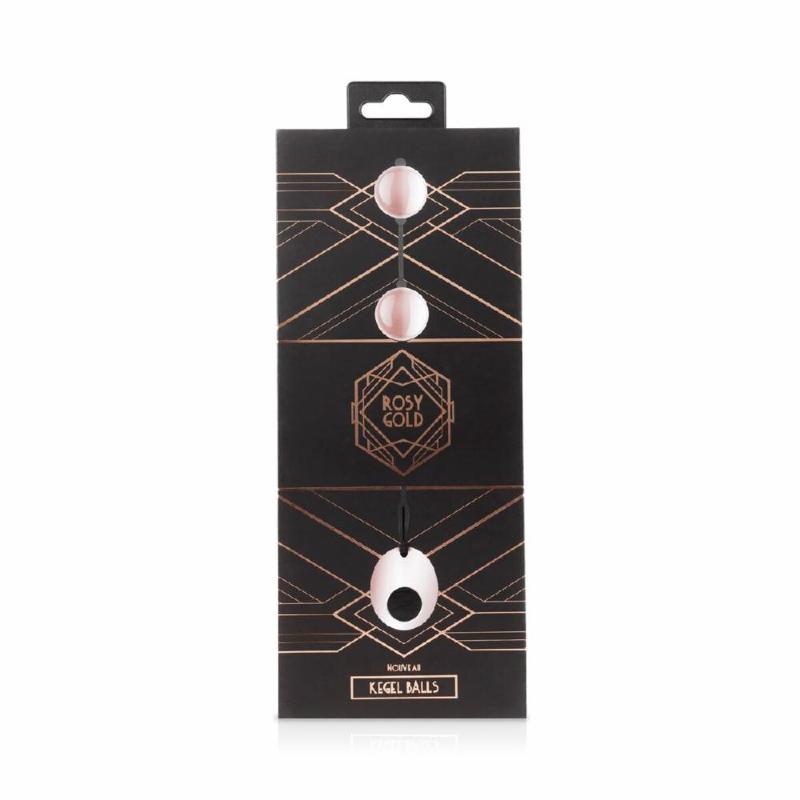 Металеві вагінальні кульки Rosy Gold - Nouveau Kegel Balls, маса 376 г, діаметр 2,8 см