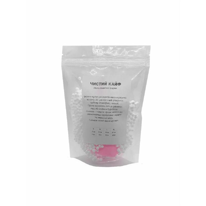 Мило у формі пеніса Чистий Кайф Pink size S, крафтове мило-член, натуральне