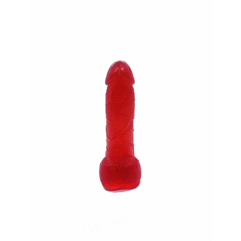 Мило у формі пеніса Чистий Кайф Red size S, крафтове мило-член, натуральне