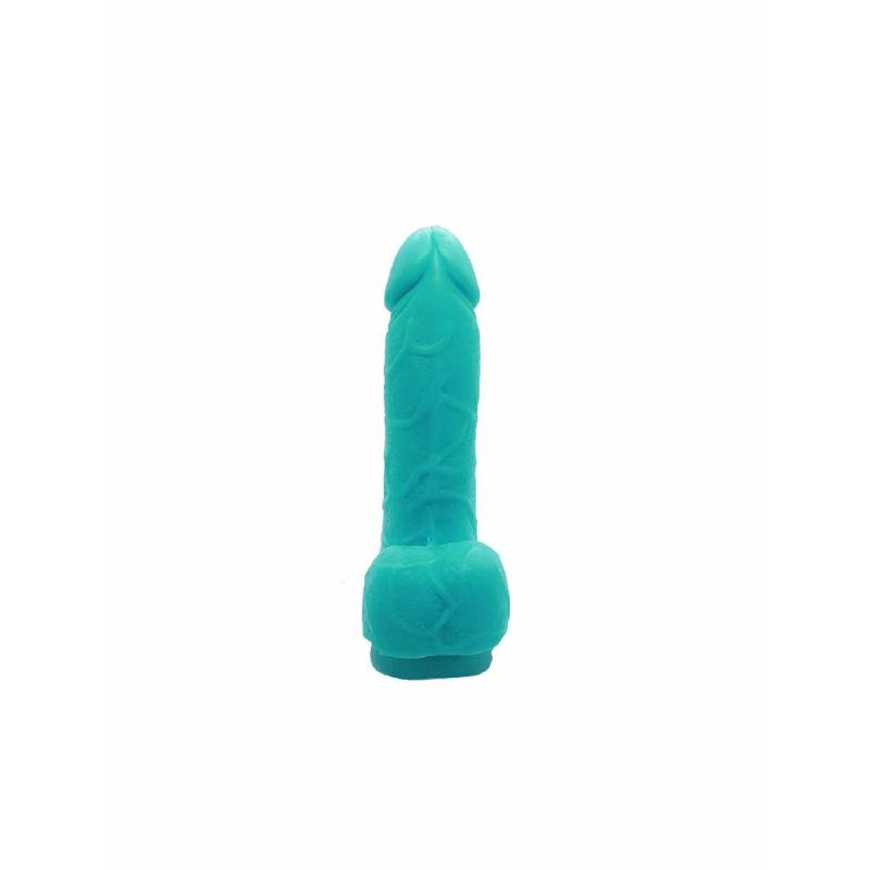 Мило у формі пеніса Чистий Кайф Turquoise size S, крафтове мило-член, натуральне