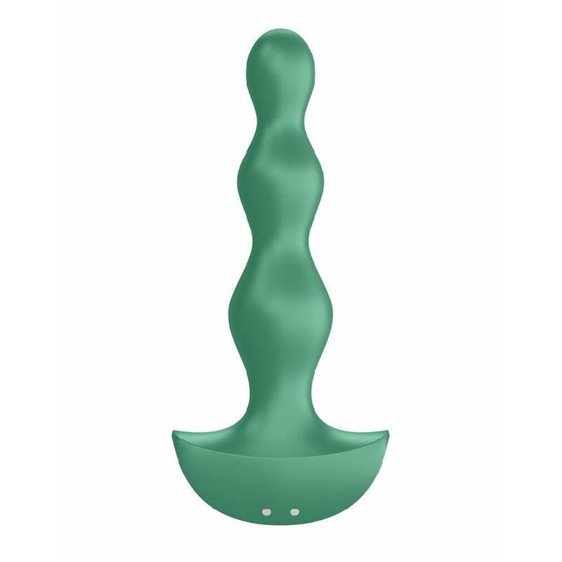 Анальний стимулятор-намистини з двома моторами Satisfyer Lolli-Plug 2 Green
