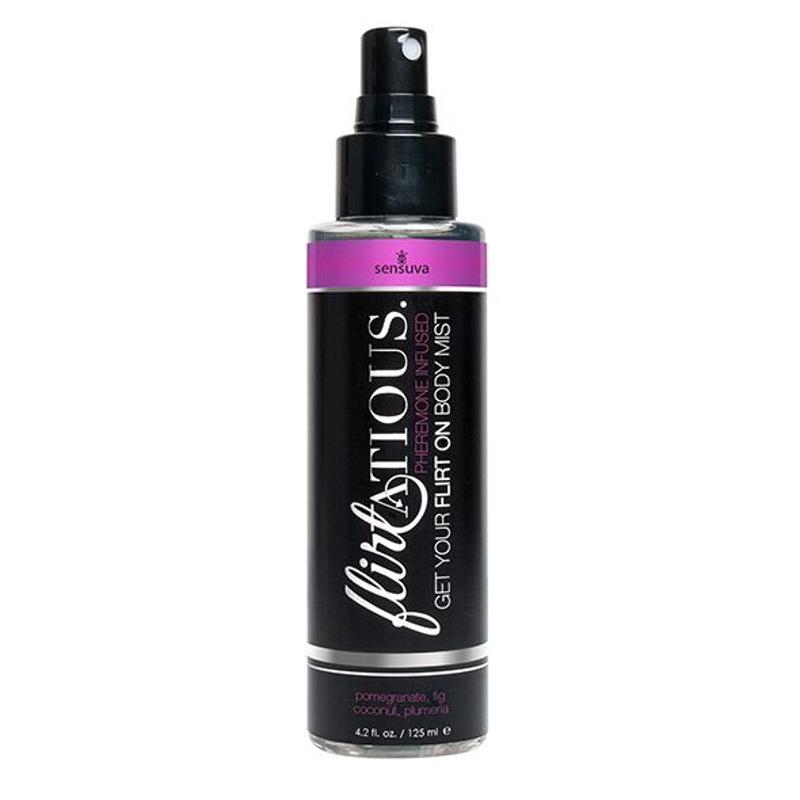 Спрей-міст для тіла з феромонами Sensuva Flirtatious Pomegranate, Fig, Coconut & Plumeria (125 мл) - зображення 1