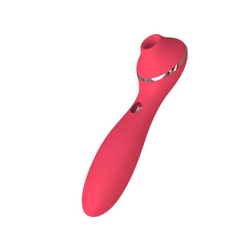 Вакуумний вібратор KISTOY Polly Plus Red - зображення 1