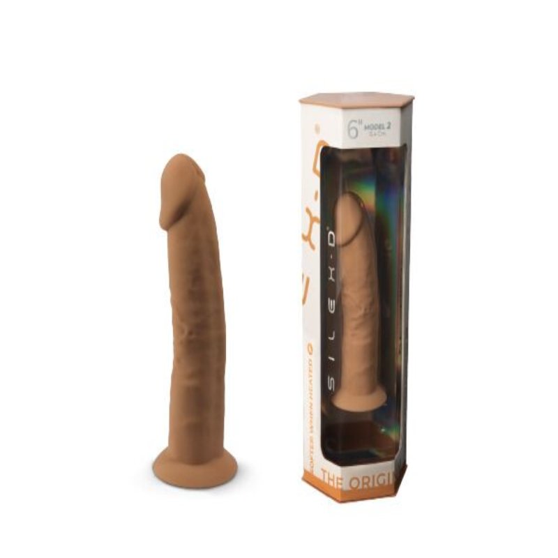 Фалоімітатор SilexD Robby Caramel (MODEL 2 size 6in), двошаровий, силікон + Silexpan, діаметр 3,5см