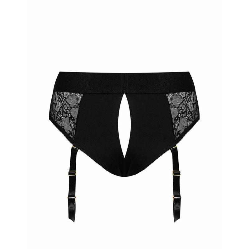 Мереживні труси для страпона з підв'язками для панчіх Strap-On-Me DIVA HARNESS - S