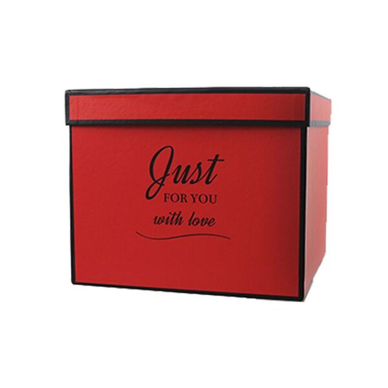 Подарункова коробка Just for you червона, S - 20х17х14, 5 см - зображення 1