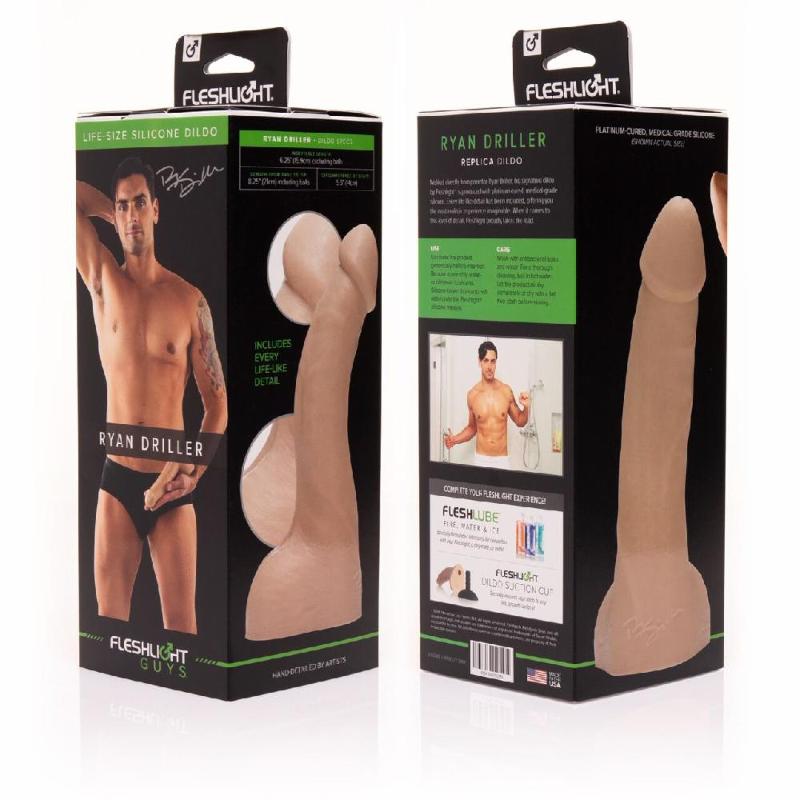 Фалоімітатор Fleshlight Guys: Ryan Driller Dildo, за зліпком пеніса порноактора