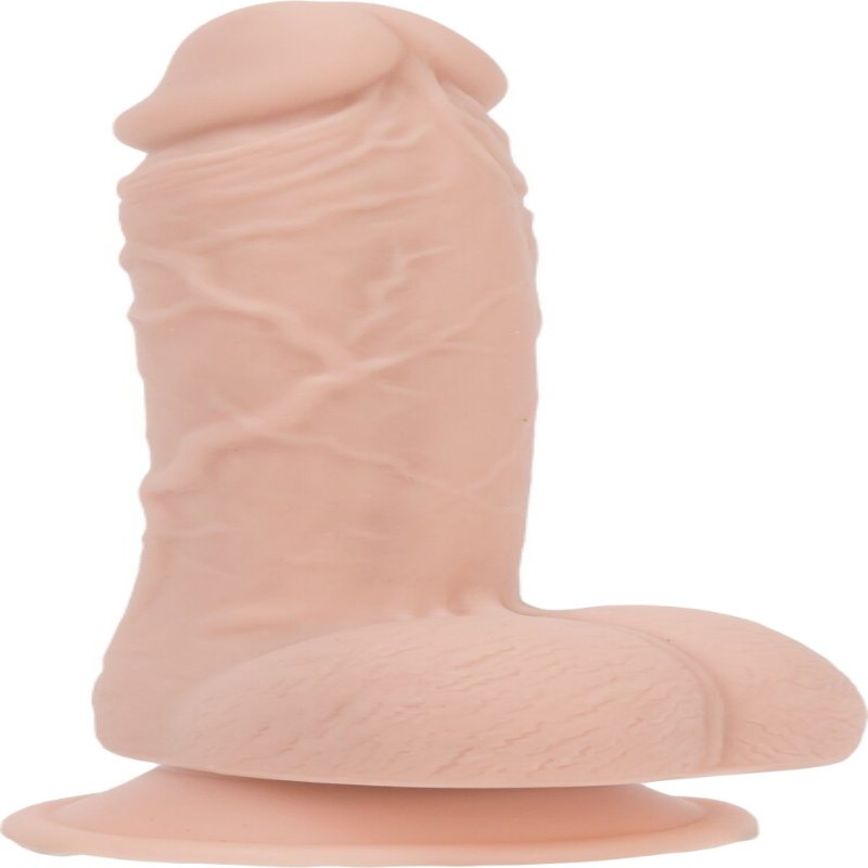 Реалістичний фалоімітатор на присосці ADDICTION — Mark 7,5″ Dildo With Balls, Beige - зображення 1