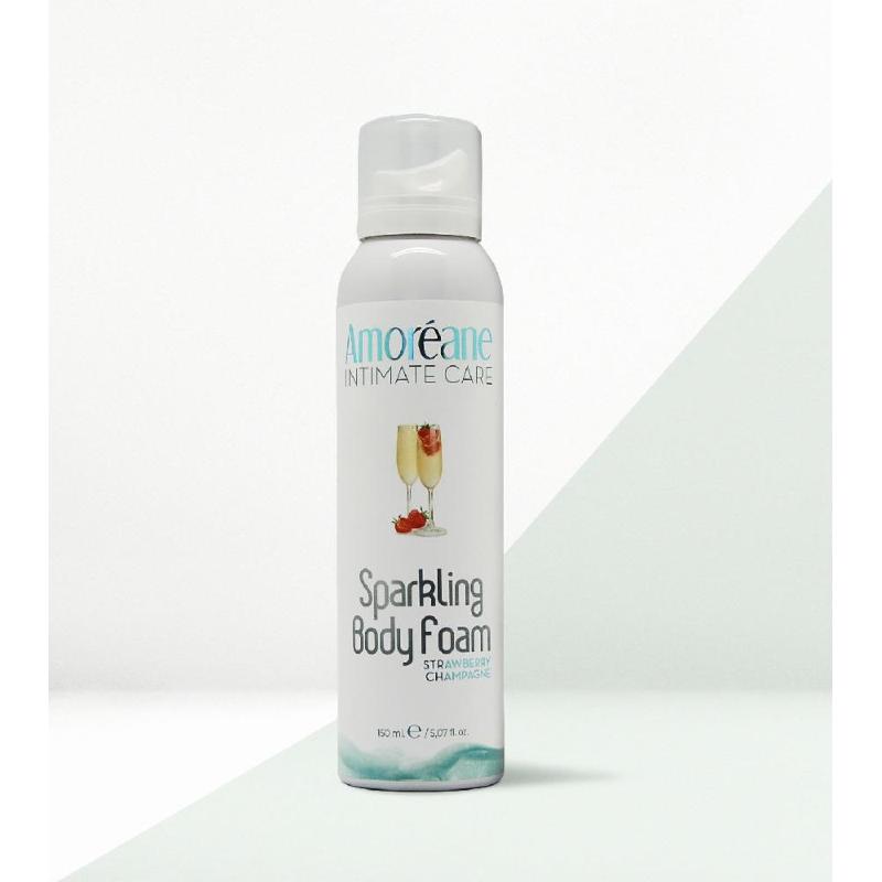 Масажна піна Amoreane Sparkling Body Foam Strawberry Champagne (150 мл) - зображення 1
