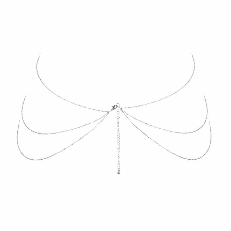 Ланцюжок для тіла Bijoux Indiscrets Magnifique 8 Body Chain — Silver