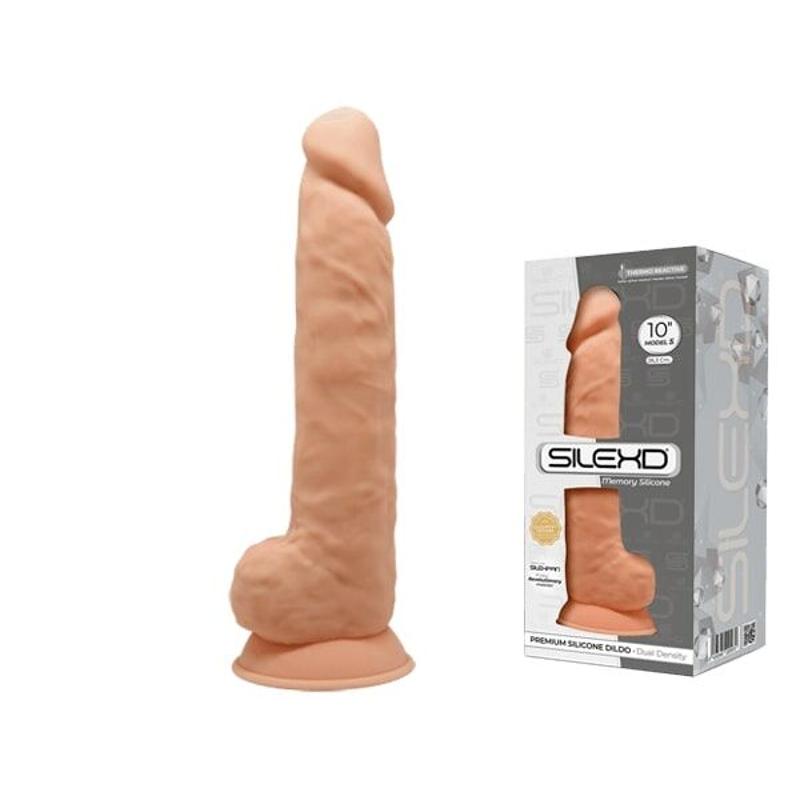 Фалоімітатор реалістичний SilexD Arnold Flesh (MODEL 5 size 10in), двошаровий, силікон+Silexpan