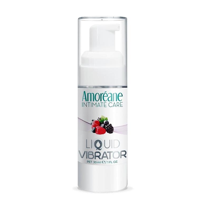 Лубрикант з ефектом вібрації Amoreane Med Liquid Vibrator Berries (30 мл) - зображення 1