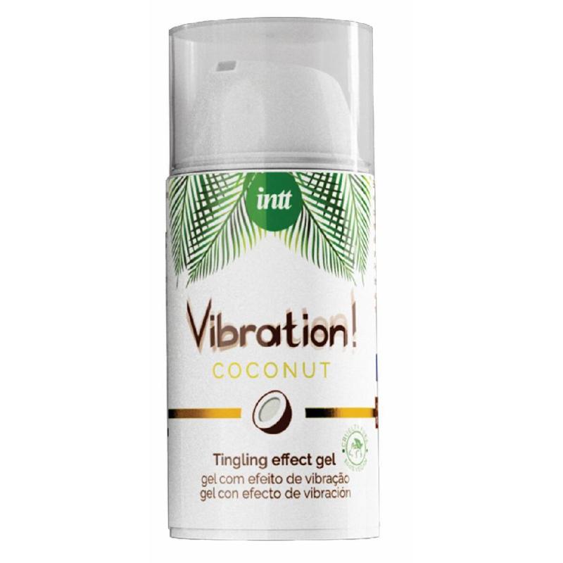 Рідкий вібратор Intt Vibration Coconut Vegan (15 мл),  дуже смачний, діє до 30 хвилин