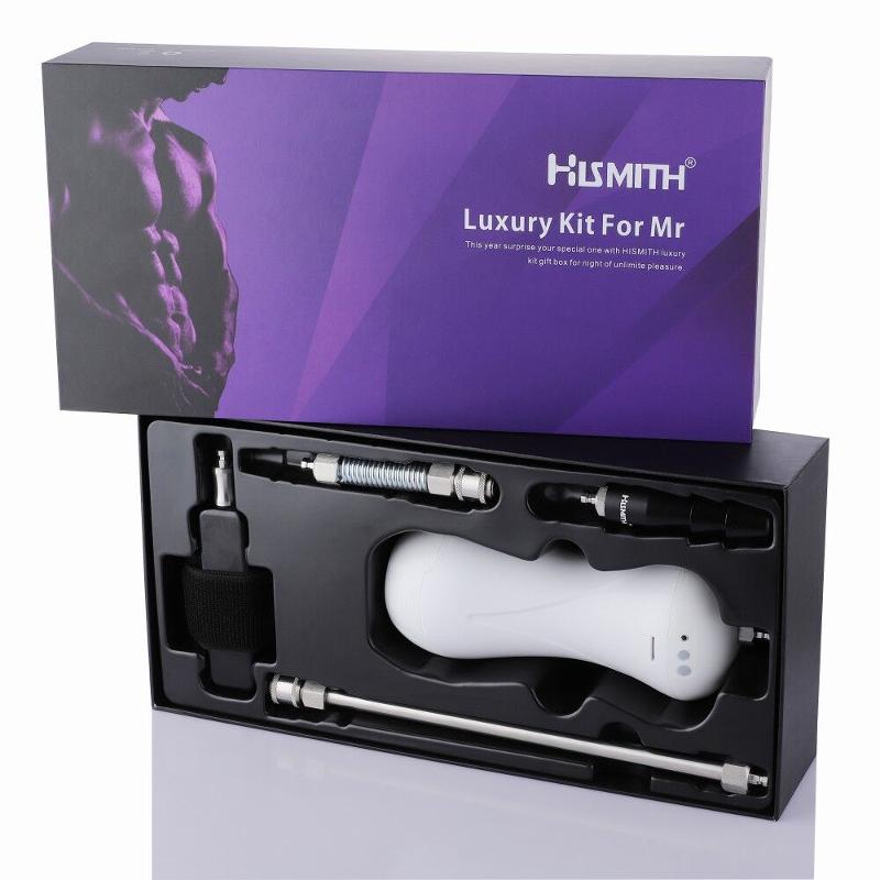 Набір адаптерів «для нього» для секс-машин Hismith KlicLok System Set for Him, з мастурбатором